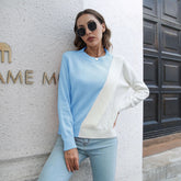 Suéter de diseño tridimensional para mujer, suéter holgado de punto de manga larga para otoño e invierno.